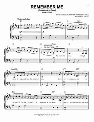 Image result for Remember Me Coco Sheet Music