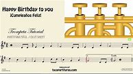 Image result for Happy Birthday Music Notes for the Trumpet