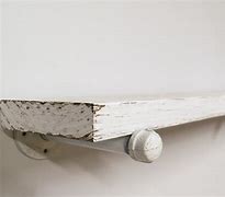 Image result for White Distressed Wood Wall Shelf