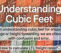 Image result for Cubic Feet Conversion Chart