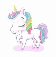 Image result for Cute Baby Unicorn Cartoon Sitting Down Side Angle