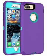 Image result for Hard Cover iPhone 8 Plus Case Purple and Blue Glitter