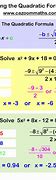 Image result for Quadratic Equation Formula