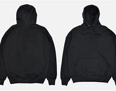 Image result for Plain Black Hoodie Jacket Front and Back