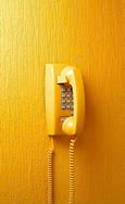 Image result for Yellow Wall Phone with Long Cord