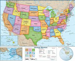Image result for United States Map Poster