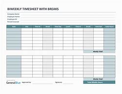 Image result for Free Printable Time Cards Bi-Weekly