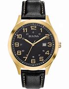 Image result for Bulova Watch Leather Strap
