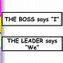 Image result for Boss or Leader