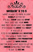 Image result for 9 to 5 Lyrics with Chorus and Verse