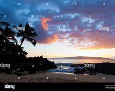 Image result for Secret Beach Maui Hawaii Sunset