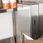 Image result for Brushed Stainless Paper Towel Dispenser