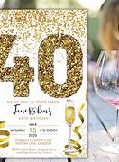 Image result for 40th Birthday Party Invites