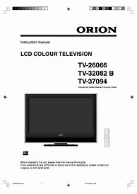 Image result for Orion TV DTV Manual Tuning