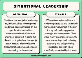 Image result for Sitauational Leadership