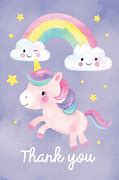 Image result for Unicorn Thank You Template