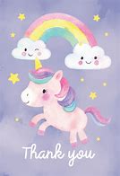 Image result for Unicorn Thank You Design