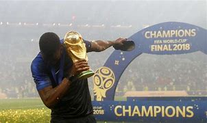 Image result for Paul Pogba World Cup Trophy