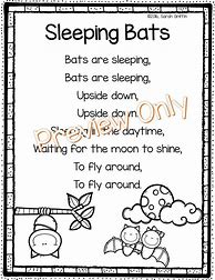Image result for Bat Poem First Grade