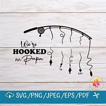 Image result for Hooked On Papa SVG