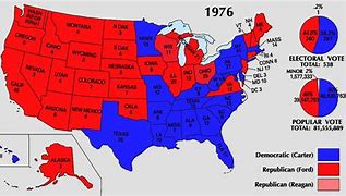 Image result for 1976 Electoral Map