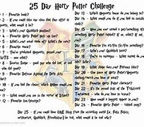 Image result for Harry Potter 30-Day Challenge