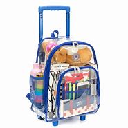 Image result for Clear Rolling Booksacks