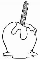 Image result for Caramel Apple Coloring Page
