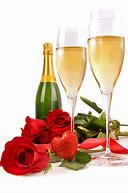 Image result for Champagne and Red Roses