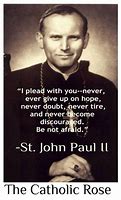 Image result for John Paul 2 Be Not Afraid