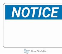 Image result for Blank Red Notice Sign