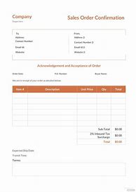 Image result for Free Order Confirmation Template