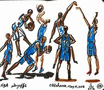 Image result for NBA Playoffs Drawing