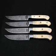 Image result for Damascus Steel Steak Knives