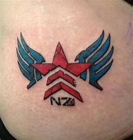 Image result for Renegade Tattoo Mass Effect
