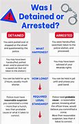 Image result for Arrest vs Detain