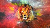 Image result for Galaxy Lion with Gold Crown