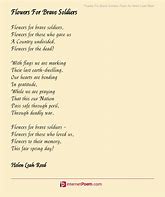 Image result for Brave Soldier Poem