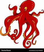 Image result for Red Octopus Cartoon