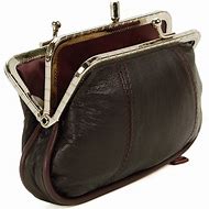 Image result for Leather Clasp Purse