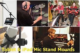 Image result for Singer with iPad On Microphone