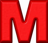 Image result for Red Alphabet Letter M