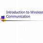 Image result for First Wireless Communication