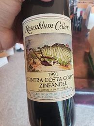 Image result for Rosenblum Zinfandel Contra Costa County Reserve Pato