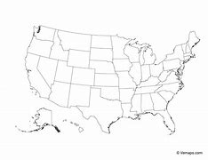 Image result for Simple Us State Map