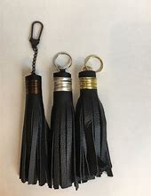 Image result for Large Leather Tassel Keychain