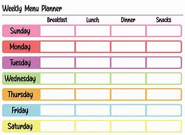 Image result for Eating Chart Calendar