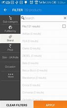Image result for Android Filter List