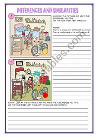 Image result for Similarities Differences Worksheets