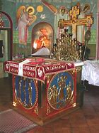 Image result for Orthodox Altar Table Set Up